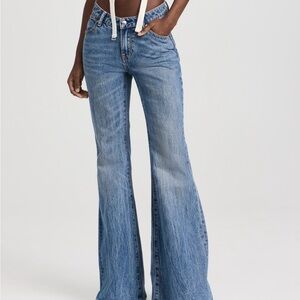 Alexander Wang Scoop Front Flair Jeans